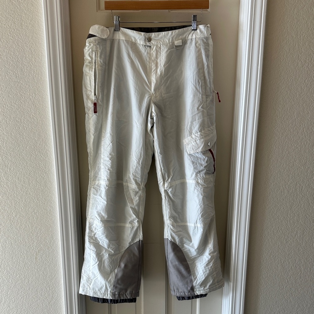 Y2K white Cargo Snow Pants
